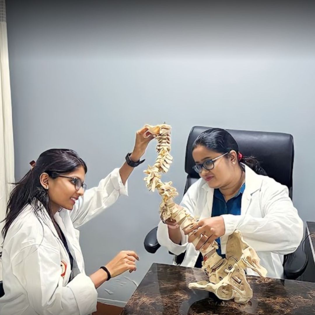 Dr. Ponkhi Sharma treating patient